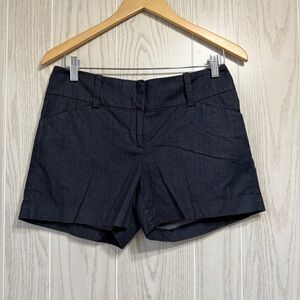 Ann Taylor Signature Chambray Shorts Women Size 2 cute shorts 5” inseam EUC